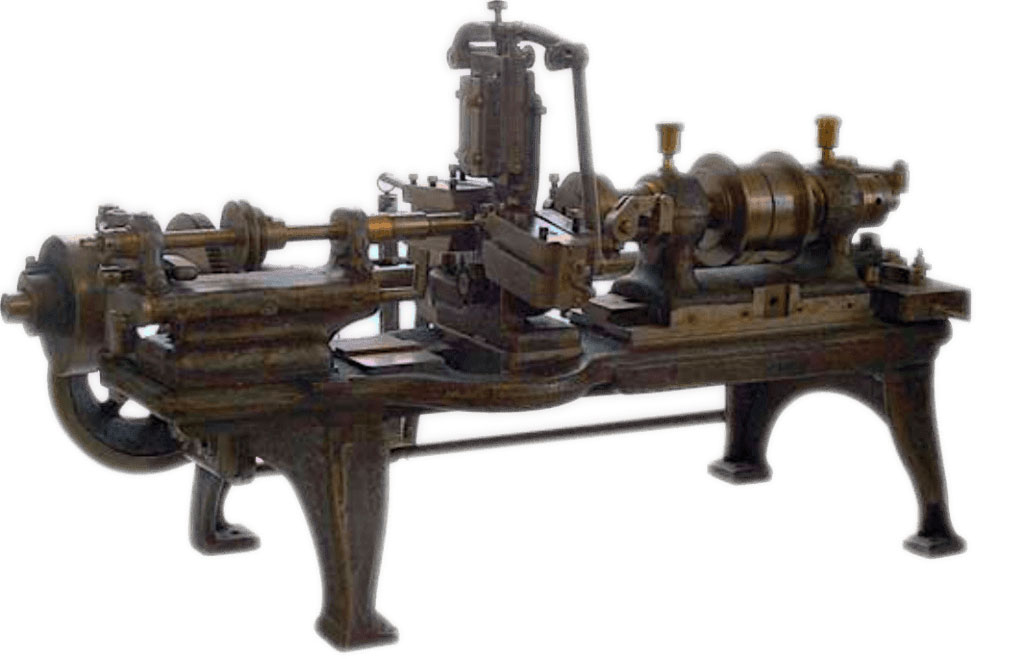Vintage sketches of early Swiss lathes – simple tools that sparked a revolution