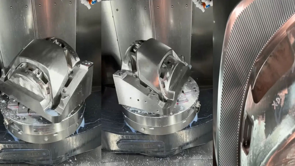 5 axis machining automotive lamp molds