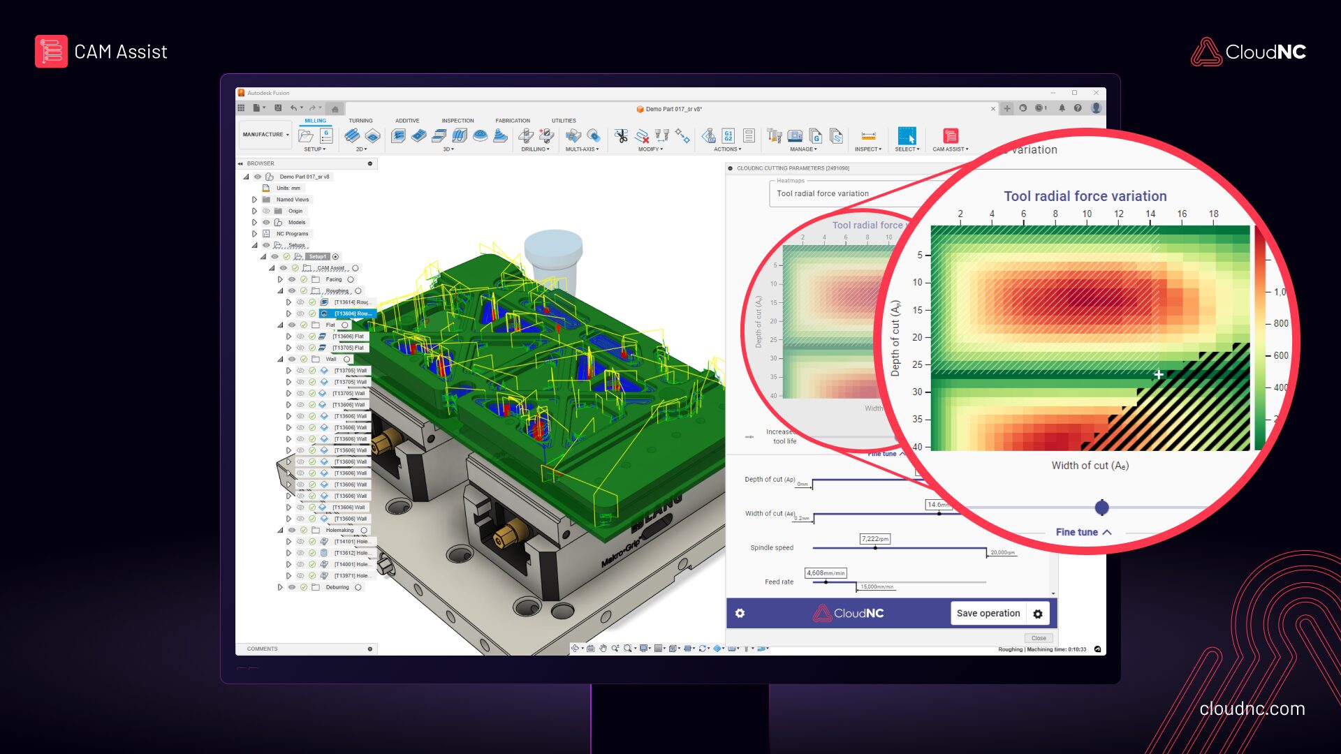 New Cutting Parameters AI solution automatically generates appropriate  physics-based precision machining feeds and speeds, transforming CNC  machining
