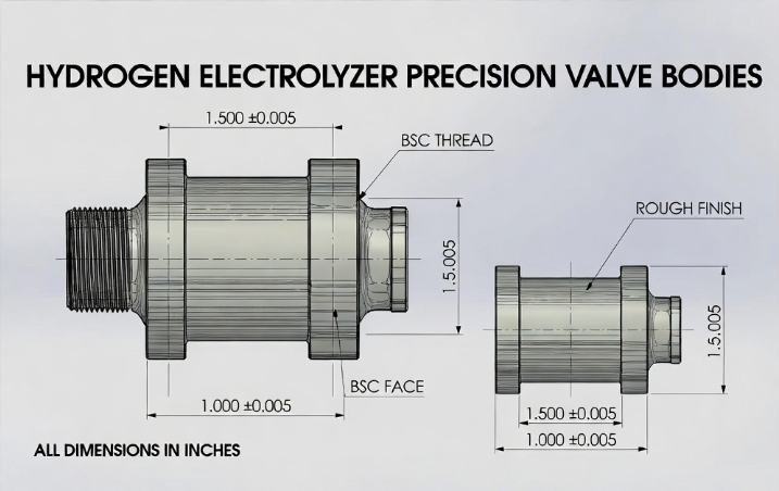 hydrogen electrolyzer precision valve bodies