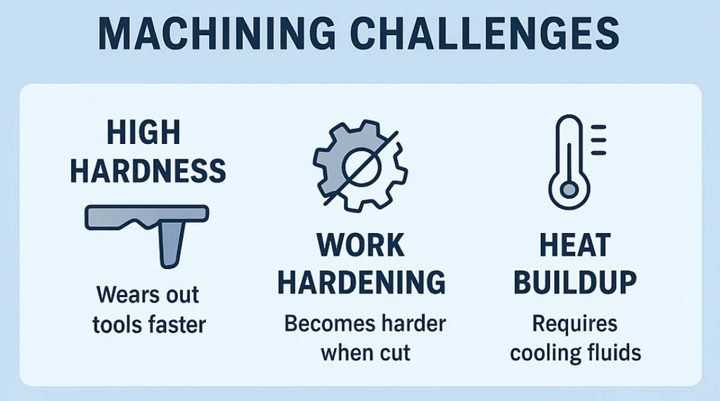 This infographic nails the big three—hardness, hardening, and heat.