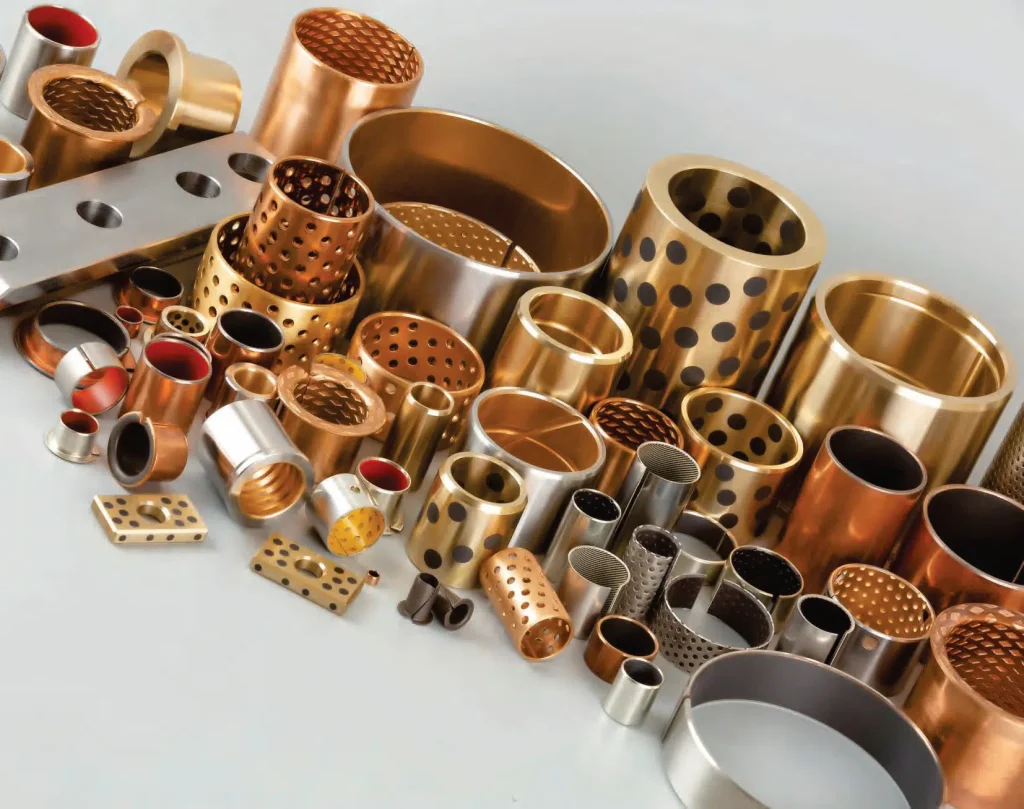 various types of bronze CNC parts