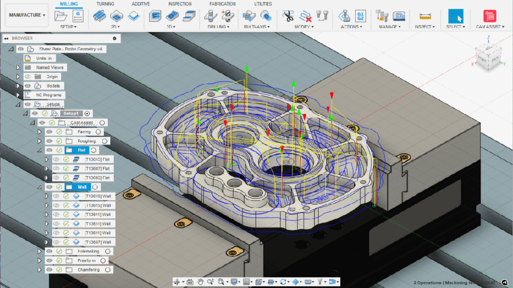 Machining Strategy Generation Using AI Expanded To 3+2 Axis CNC Machines 