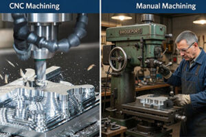 cnc machining vs manual machining