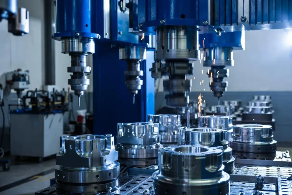 cnc precision parts workshop 5 axis