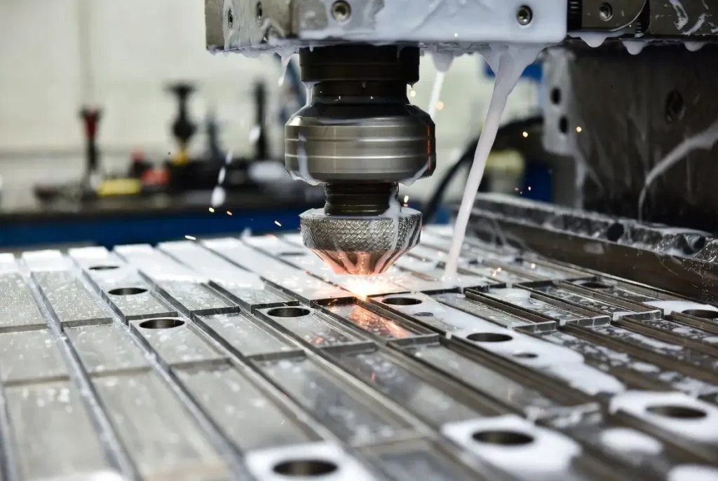 Modern 5-axis CNC router machining large polycarbonate railroad skylight domerailroad skylights