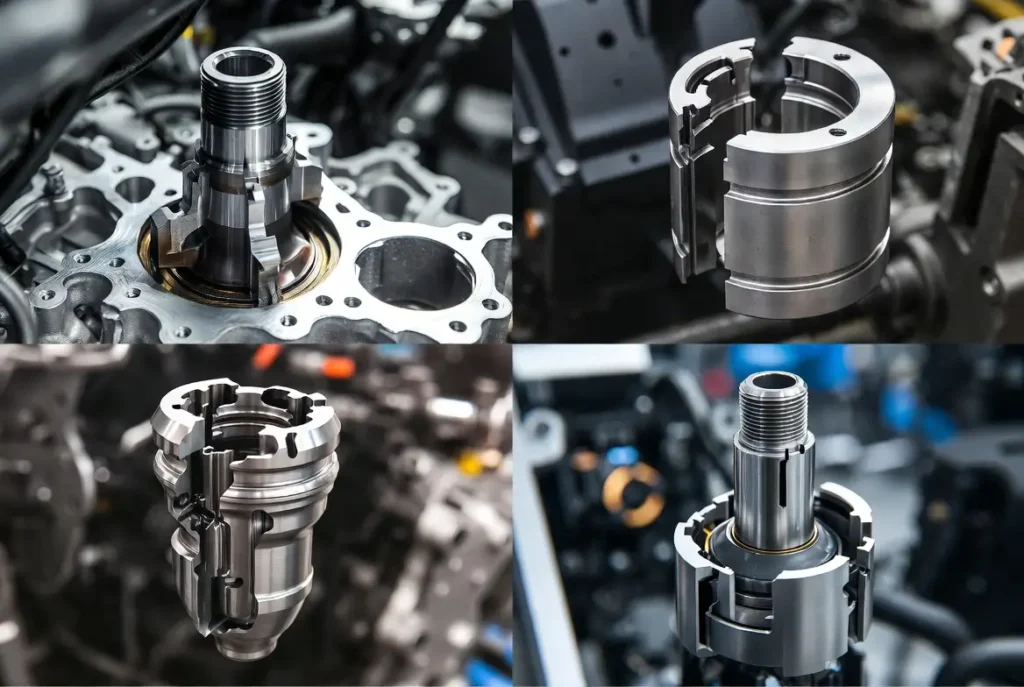 CNC precision turned parts used in automotive, aerospace, medical implants and robotics