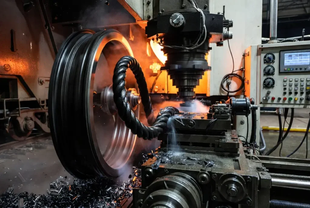 Precision CNC lathe machining custom Viton O-ring for railroad brake valve