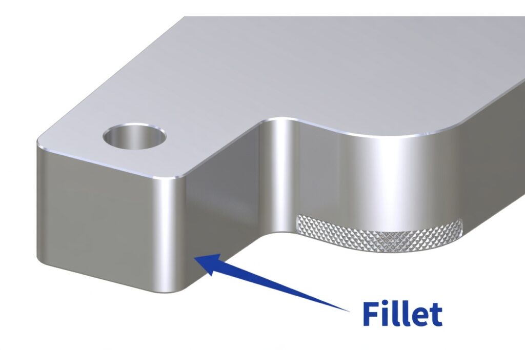 fillet in cnc machining