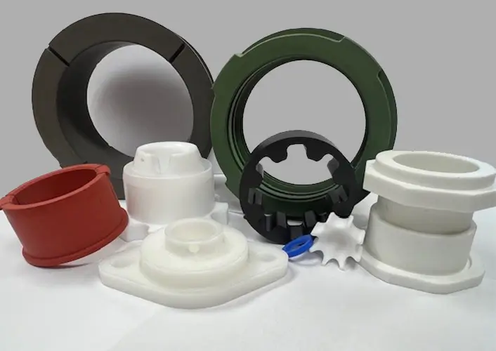 Finished CNC-Machined PTFE Railroad Bearing Seals