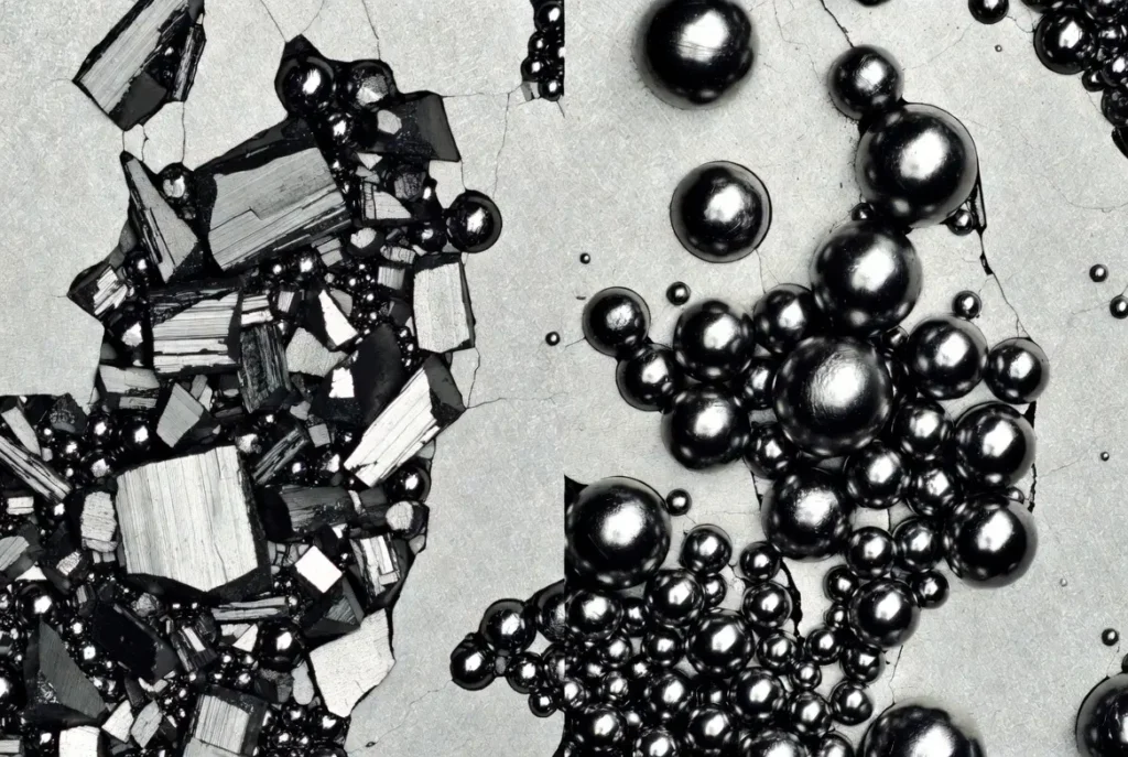 Gray cast iron vs ductile cast iron microstructure comparison under microscope