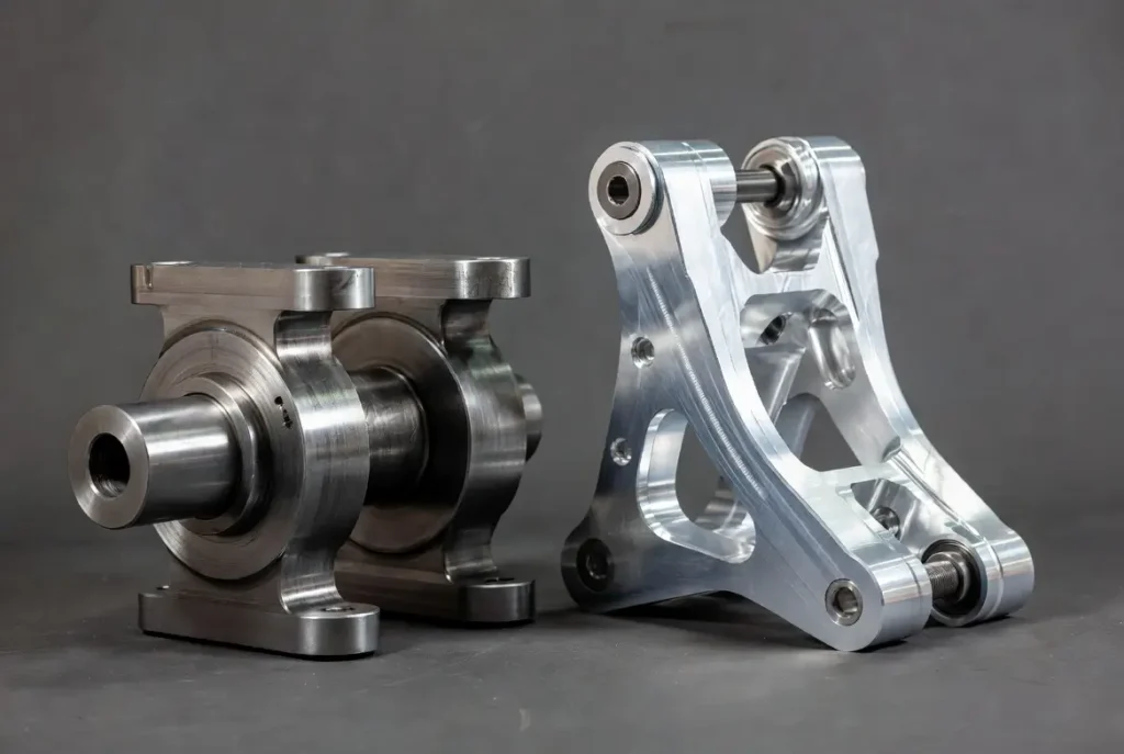 Comparison of steel and aluminum CNC machined heavy truck parts