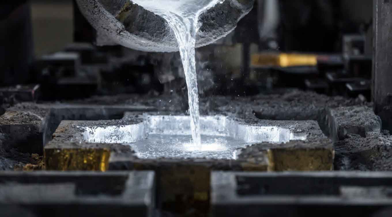melting aluminum