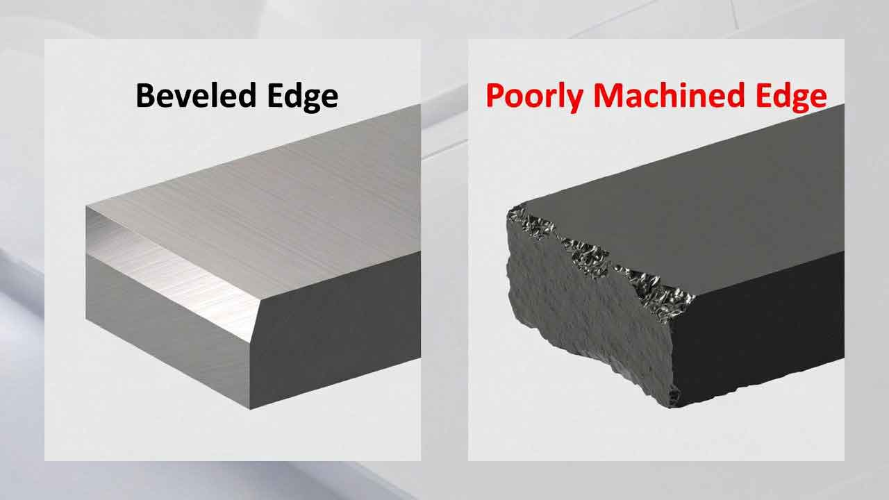 what Is a beveled edge in cnc