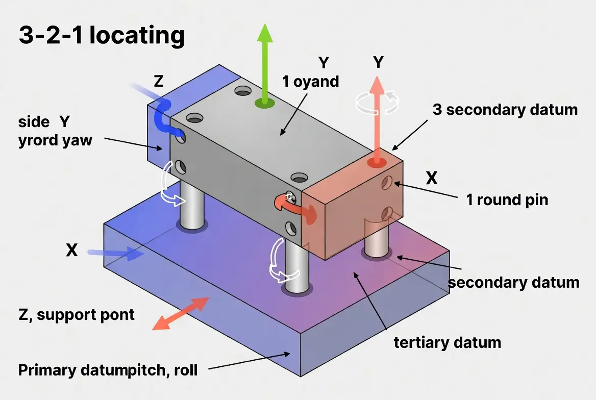 3 2 1 locating principle diagram