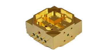 complex 5-axis CNC machined brass multi-sided precision components