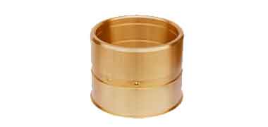 Grooved lubricated aluminum bronze bushing wear ring CNC machined