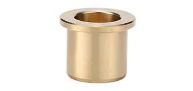 Plain brass flange bushing C36000 shoulder sleeve CNC machined
