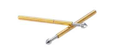 Pogo contact pins spring loaded plunger barrel CNC turned