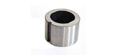 Slotted cross drilled stainless steel bushing custom CNC machined part